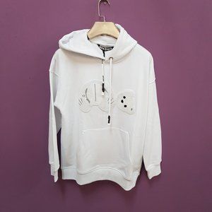 Palm Angels Kill The Bear Embroidered White Hoodie